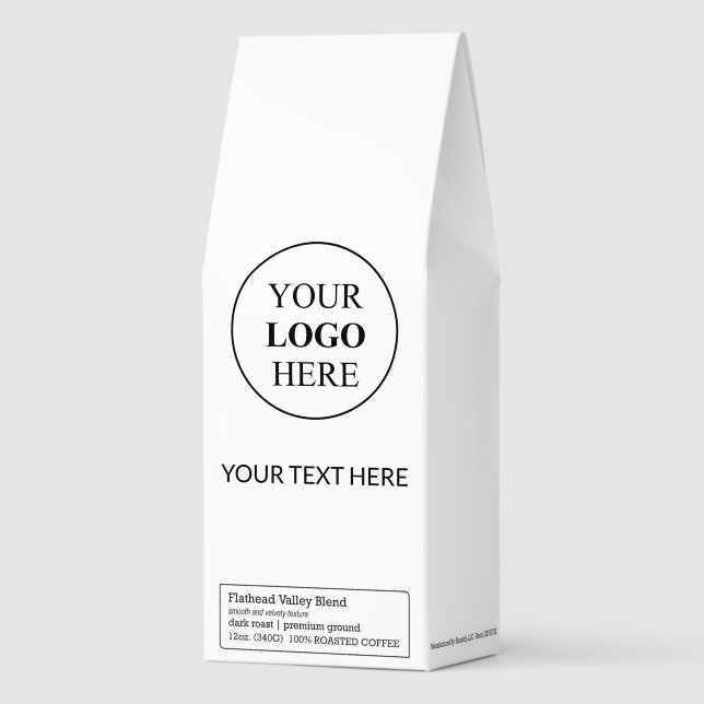 Custom Promotional Logo – No Minimum Order Roasted Coffee (Front)