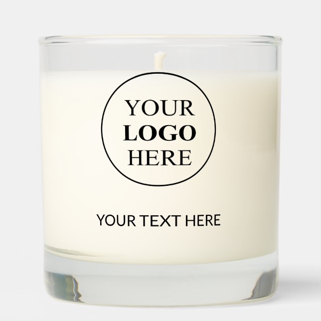 Custom Promotional Logo – No Minimum Order Scented Candle (Front)