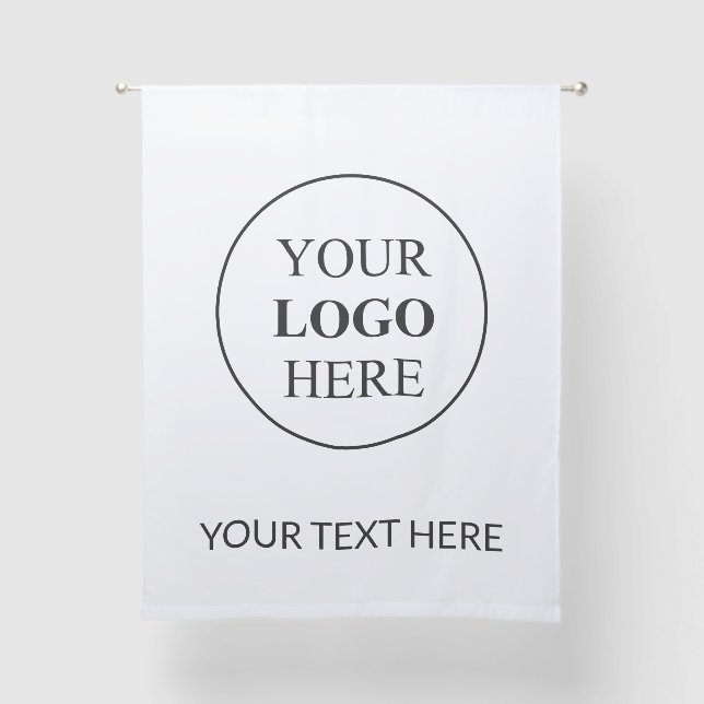 Custom Promotional Logo – No Minimum Order Sheer Curtains (Front)