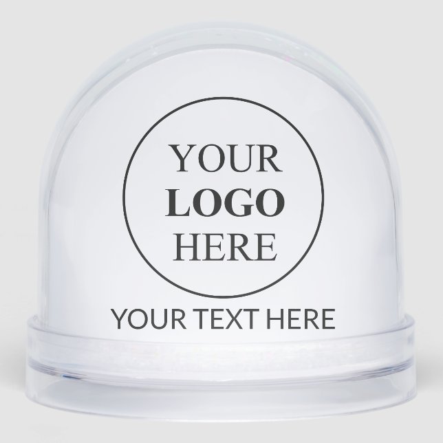Custom Promotional Logo – No Minimum Order Snow Globe (Front)