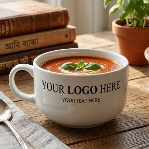 Custom Promotional Logo – No Minimum Order Soup Mug