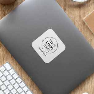 Custom Promotional Logo – No Minimum Order Square Sticker