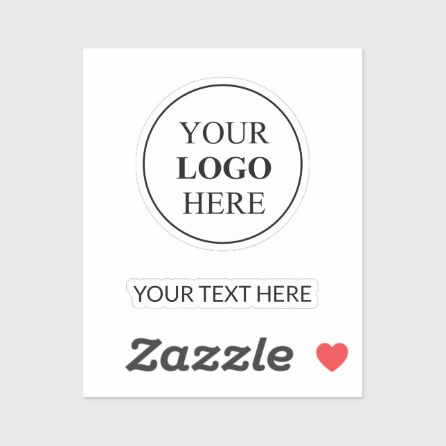 Custom Promotional Logo – No Minimum Order Sticker (Sheet)