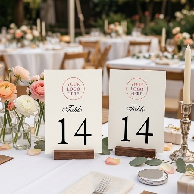 Custom Promotional Logo – No Minimum Order Table Number (Creator Uploaded)
