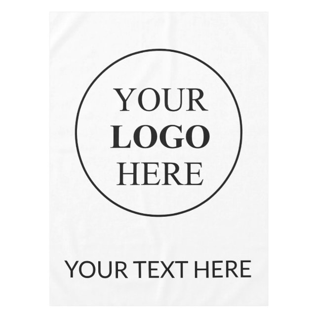 Custom Promotional Logo – No Minimum Order Tablecloth (Front)