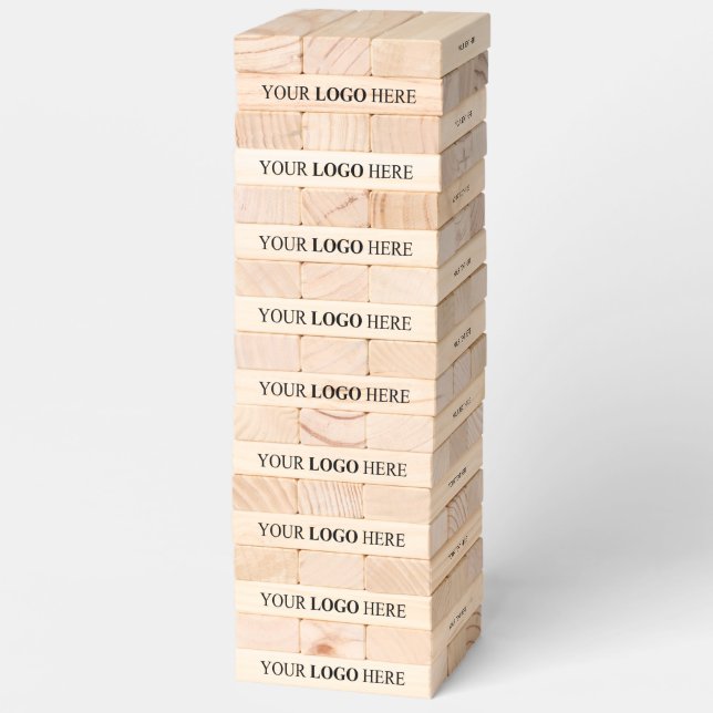Custom Promotional Logo – No Minimum Order Topple Tower (Assembled)
