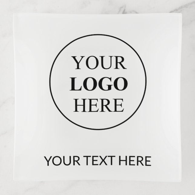 Custom Promotional Logo – No Minimum Order Trinket Tray (Front)