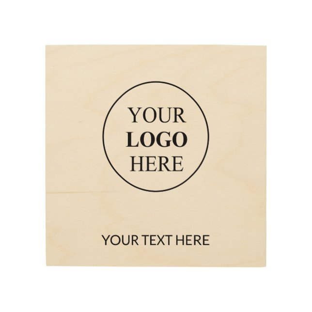 Custom Promotional Logo – No Minimum Order Wood Wall Art (Front)