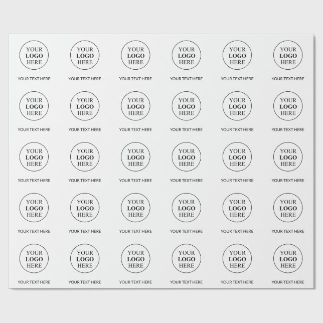 Custom Promotional Logo – No Minimum Order Wrapping Paper (Flat)