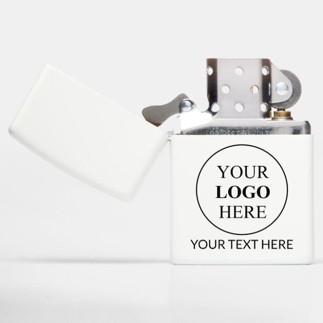 Custom Promotional Logo – No Minimum Order Zippo Lighter (Opened)