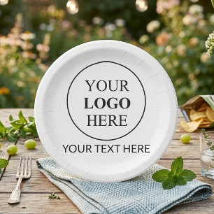 Custom Promotional Logo Paper Plates