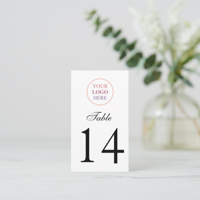 Custom Promotional Logo Place Card (Standing Front)