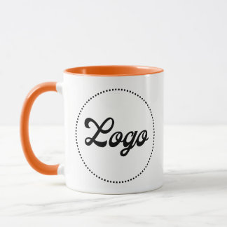 Custom Promotional ORANGE Combo Logo Mug