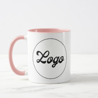 Custom Promotional PINK Combo Logo Mug