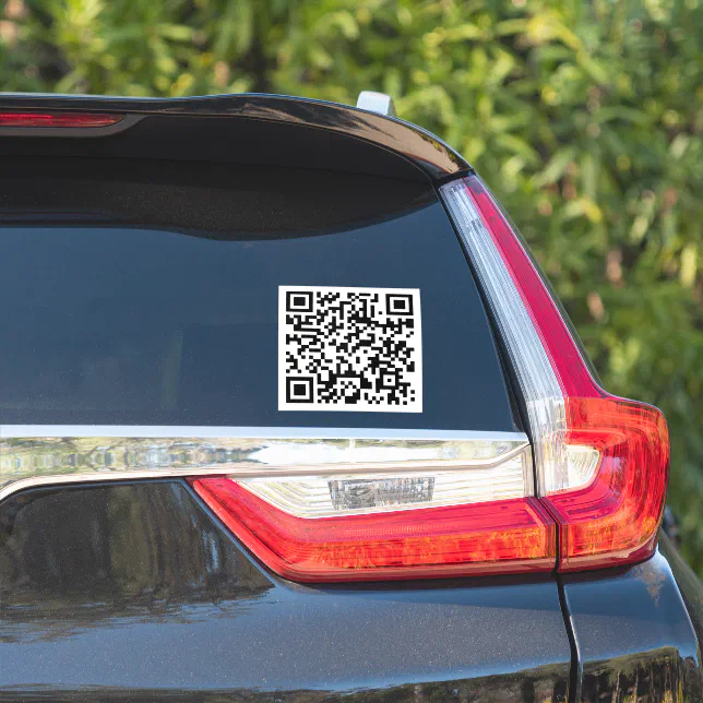 Custom Promotional QR Code Sticker Zazzle