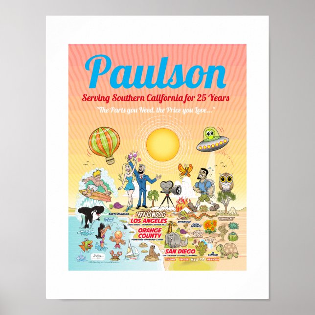 Custom Promotional SoCal Poster (Front)