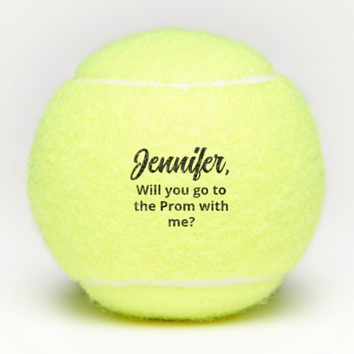 Custom Promposal for Him or Her Prom Sport Theme Tennis Balls