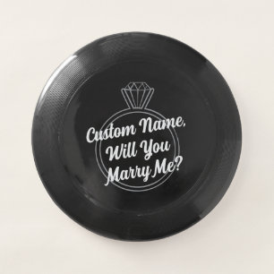 Custom Proposal Creative Will You Marry Me? Wham-O Frisbee