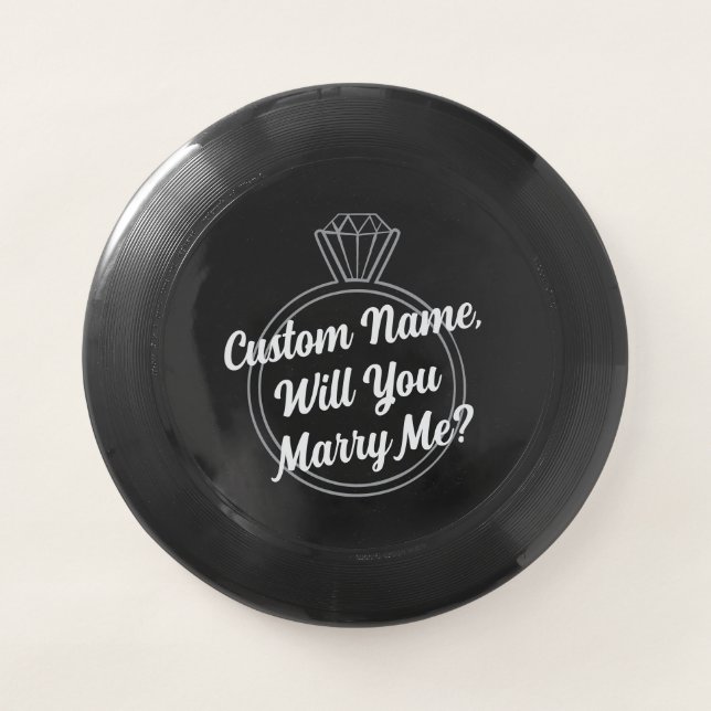 Custom Proposal | Creative Will You Marry Me? Wham-O Frisbee (Front)