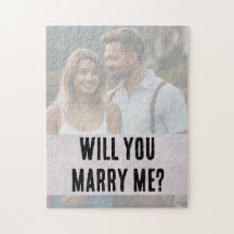 Custom Proposal Photo Puzzle Will You Marry Me