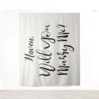 Custom Proposal Sign Light Cream Will You Marry Me