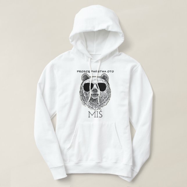 Custom PROSZĘ PAŃSTWA OTO MIŚ Polish Funny Men Hoodie (Design Front)