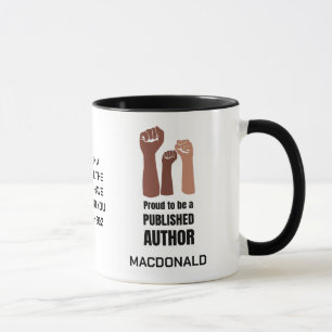 Custom PROUD BLACK PUBLISHEFD AUTHOR Christian Mug