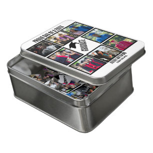 Custom Proud Dad of Year Graduation Photo Collage Jigsaw Puzzle