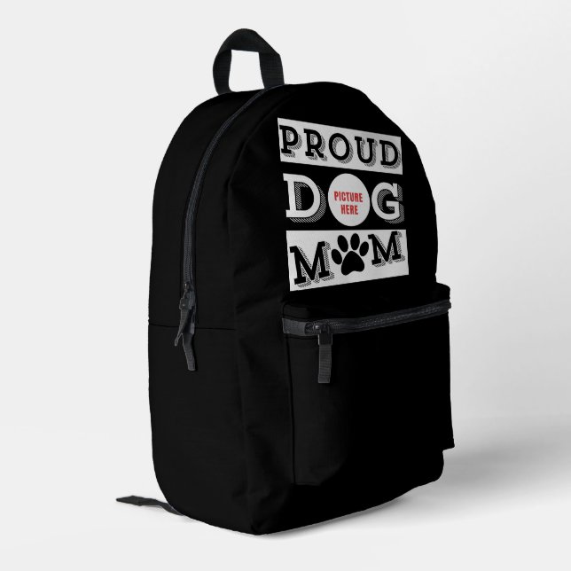 Custom Proud Dog Mom Pet Lover  Printed Backpack (Back Corner Left)