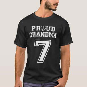 Custom Proud Football Grandma Number 7 Personalize T-Shirt
