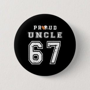 Custom Proud Footll Uncle Number 67 Personalized F Button
