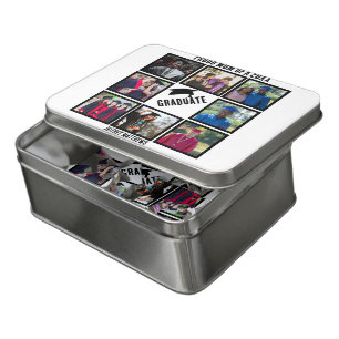 Custom Proud Mom of Year Graduation Photo Collage  Jigsaw Puzzle