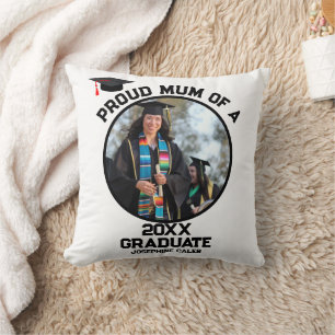 Custom Proud Mum of a Graduate Throw Pillow