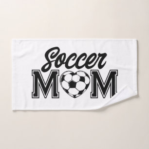Custom Proud Soccer Mom Sports Fan Gear Game Day Hand Towel