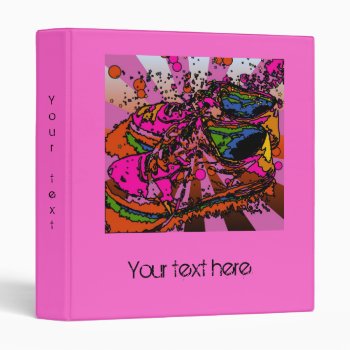 Custom Psychedelic Sneakers Binder by PattiJAdkins at Zazzle