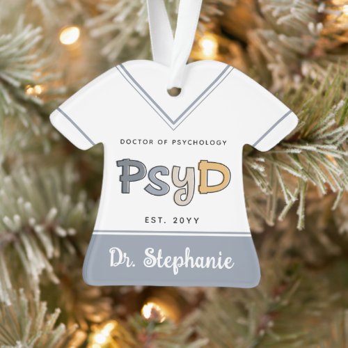Custom PsyD Doctor of Psychology Psychologist Ornament