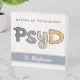 Custom PsyD Doctor of Psychology Psychologist Wooden Box Sign | Zazzle