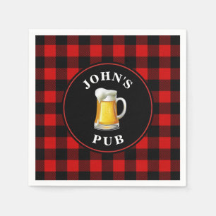 Custom Pub Sign with Your Name Napkins