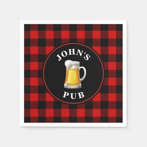 Custom Pub Sign with Your Name Napkins