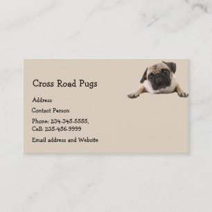 Custom  Pug Dog Pet Animal Logo Business Car Busin Card