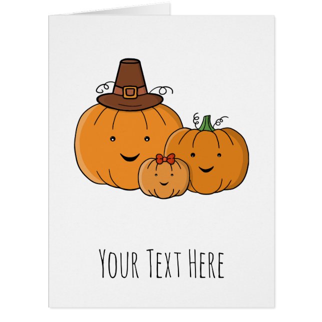 Custom Pumpkin Family Cards (Front)