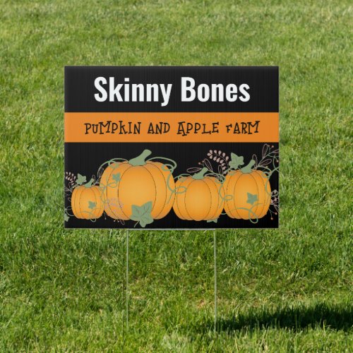 Custom Pumpkin Farm Signs