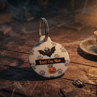 Custom Pumpkin Pup Halloween Boo Crew Pet ID Tag