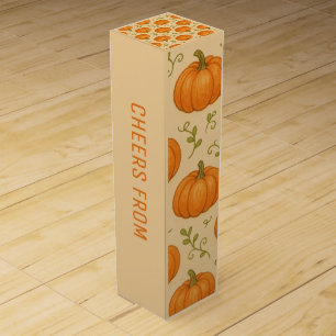 Custom Pumpkin Wine Gift Box – Halloween Fall Host