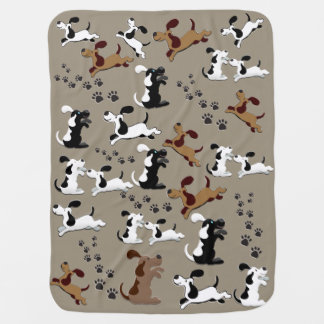Custom Puppy Baby Design Baby Blanket
