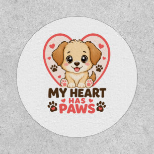 Custom Puppy Love Pet Sticker Cute Dog Name Patch