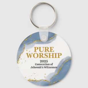 Custom Pure Worship 2025 Convention JW Gifts Keychain