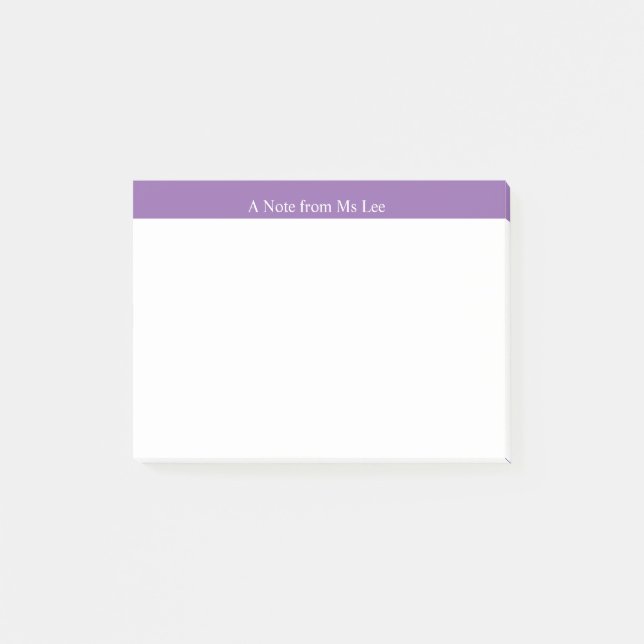 Custom Purple Background Notes (Front)