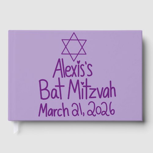 Custom Purple Bat Mitzvah 