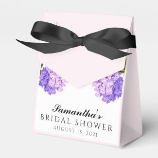 Custom Purple/Black Hydrangea Bridal Shower Tent 